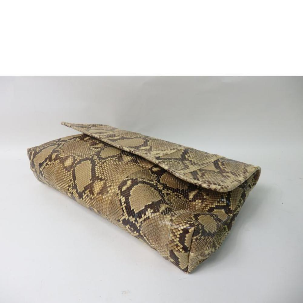 Prada Prada Python Clutch Bag Black - image 3